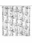 Anti-Schimmel Duschvorhang Mod. Faces, Textil (Polyester), 180 x 200 cm, wasserabweisend, waschbar - 3