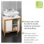 Waschbeckenunterschrank Mod. Finja, Waschbecken-Unterregal aus Bambus/MDF - 3