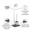 Stand WC-Garnitur Mod. Slate Rock Edelstahl, rostfrei - 3