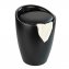 Hocker Mod. Candy Black matt, mit abnehmbarem Wäschesammler - 3