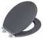 WC-Sitz Mod. Morra Anthrazit Matt, Universalform, aus massivem MDF - 3