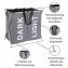 Wäschesammler Mod. Duo Grau, Wäschekorb, 120 l - 3