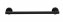 Badetuchstange Mod. Bosio Schwarz Matt, rostfrei, 40 cm - 3