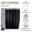 Anti-Schimmel Duschvorhang Uni Black, Textil (Polyester), 180 x 200 cm, waschbar - 3