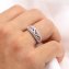 Ring Silber 925 glanz/mattiert Zirkonia - 3
