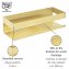 Turbo-Loc® Wandablage Mod. Genova Gold Matt, Befestigen ohne Bohren - 3