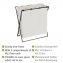 Wäschesammler Mod. Trio XL Beige, mit drei Fächern - 3
