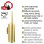 Turbo-Loc® WC-Garnitur Mod. Orea Gold Matt geschlossen, Befestigen ohne bohren - 3