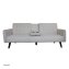 Sofa mit Knopfsteppung Elouisa Grau - 3