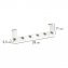 Türgarderobe Edelstahl Mod. Celano, 6 Haken, für Türfalzstärken bis 2 cm - 3