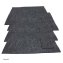 Platzset 4er Set  mit Bestecktasche Dunkelgrau Hellgrau - 3