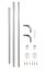 Winkelstange Universal extra stark Chrom, 3 verschiedene Kombinationsmöglichkeiten - 3