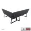 Eckbank 192 x 152 cm Schwarz Vemal kurzer Schenkel rechts - 3