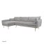Ecksofa Antonius Webstoff Grau links - 3
