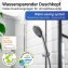 Duschkopf Watersaving Grau Ø 11 cm, Universal-Handbrause mit Wasserspar-System - 3