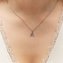 Halskette Silber 925 mit 1x Diamant 0,008ct. Buchstabe A - 3