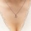 Halskette Silber 925 mit 1x Diamant 0,008ct. Buchstabe D - 3