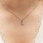 Halskette Silber 925 mit 1x Diamant 0,008ct. Buchstabe L - 3