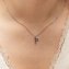 Halskette Silber 925 mit 1x Diamant 0,008ct. Buchstabe P - 3