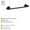 Turbo-Loc® Badetuchstange Uno Mod. Bivio Black matt, 40 cm, aus Aluminium - 3