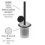 Turbo-Loc® WC-Garnitur Mod. Bivio Black matt, aus satiniertem Glas - 3
