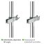 Brausegleiter Mod. Metall Chrom, zum Klemmen - 3