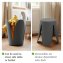 Badhocker Mod. Comiso Anthrazit matt, belastbar bis 180 kg - 3