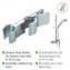 Brausegleiter Mod. Metall Chrom, zum Klemmen - 3