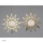 LED Stern mit Kugelleuchte und Sternchenmuster Fensterdeko Weihnachten Ø 25 cm - 3
