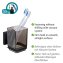 Vacuum-Loc® Zahnputzbecher Mod. Quadro Schwarz, Befestigen ohne Bohren - 3