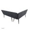 Eckbank 154 x 195 cm Anthrazit Mesilla kurzer Schenkel links - 3