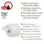Turbo-Loc® Toilettenpapierhalter Mod. Orea White matt, aus rostfreiem Edelstahl - 3
