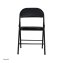 Klappstuhl Wedigo Kunstleder Schwarz-Schwarz 4er-Set - 3