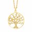Anhänger mit Kette 925/- Sterling Silber vergoldet  Motiv Lebensbaum - 3