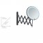 LED Teleskop-Wandspiegel Mod. Barona Schwarz, mit Touch-Funktion - 3