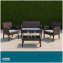 Outdoor Möbel 4-teiliges Set Zita Braun-Beige - 3