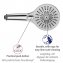 Duschkopf Mod. Ultimate Shower Chrom/Weiß, Ø 13 cm - 3