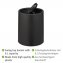 Schwingdeckeleimer Mod. Atri Schwarz, Fassungsvermögen: 6 Liter - 3