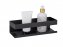 Turbo-Loc® Wandablage Mod. Genova Black, Befestigen ohne Bohren mit Spezial-Klebepad - 3