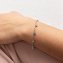Armband Silber 925 rhodiniert mit bunten Kristallen 16+3cm lang - 3