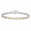 Armband 925-Sterling Silber rhodiniert Citrin rund - 3