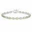 Armband 925-Sterling Silber rhodiniert Peridot rund - 3
