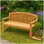 Stilvolle 2-Sitzer-Gartenbank aus Holz Perfekt für Garten, Terrasse und Balkon - 3