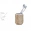 Bad-Accessoire Set Mod. Florio, 3-teilig, aus Keramik in Holz-Optik - 3
