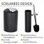 Badezimmer Set Mod. Calvo schwarz matt, 4 tlg., Seifenspender, Zahnputzbecher, Toilettenbürste & Kosmetikeimer - 3