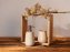 Bad-Accessoire Set Mod. Sirmione, beige, Keramik, 2-teilig, aus Keramik, kupferfarbene Details - 3