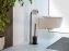 Stand WC-Garnitur Mod. Levante, schwarz, Stahl, 23x63x17 cm, rostfrei und freistehend - 3