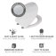 WC-Sitz Mod. Menin, mehrfarbig, Duroplast, Edelstahl, 38x44,5 cm, easy-close Absenkautomatik - 3