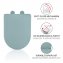 WC-Sitz Mod. Galati Blaugrau matt, aus Duroplast, Soft-Touch-Effekt - 3