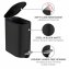 Kosmetikeimer Mod. Collungo, 5L, schwarz, Metall, 14x28,5x29,5 cm, easy-close Absenkautomatik - 3